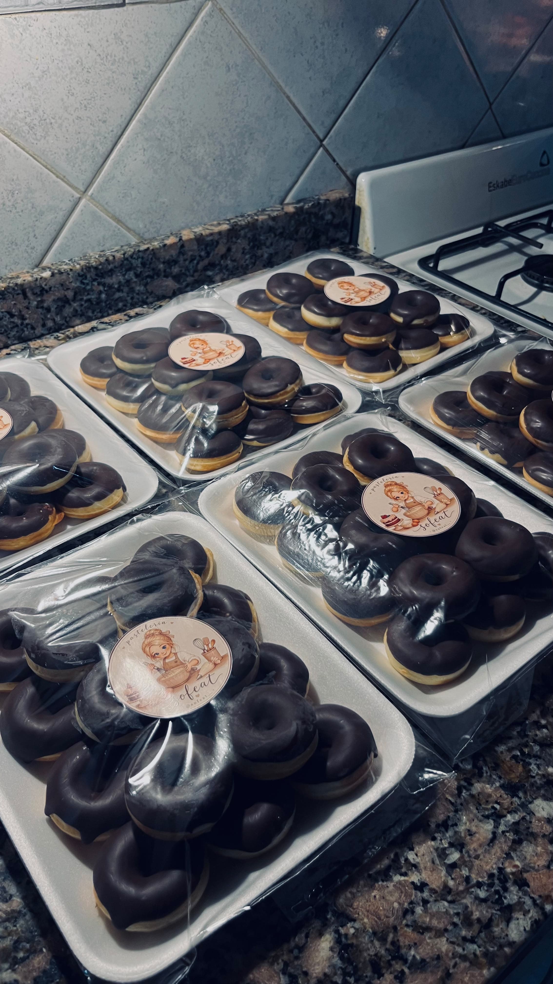 Producción de donas