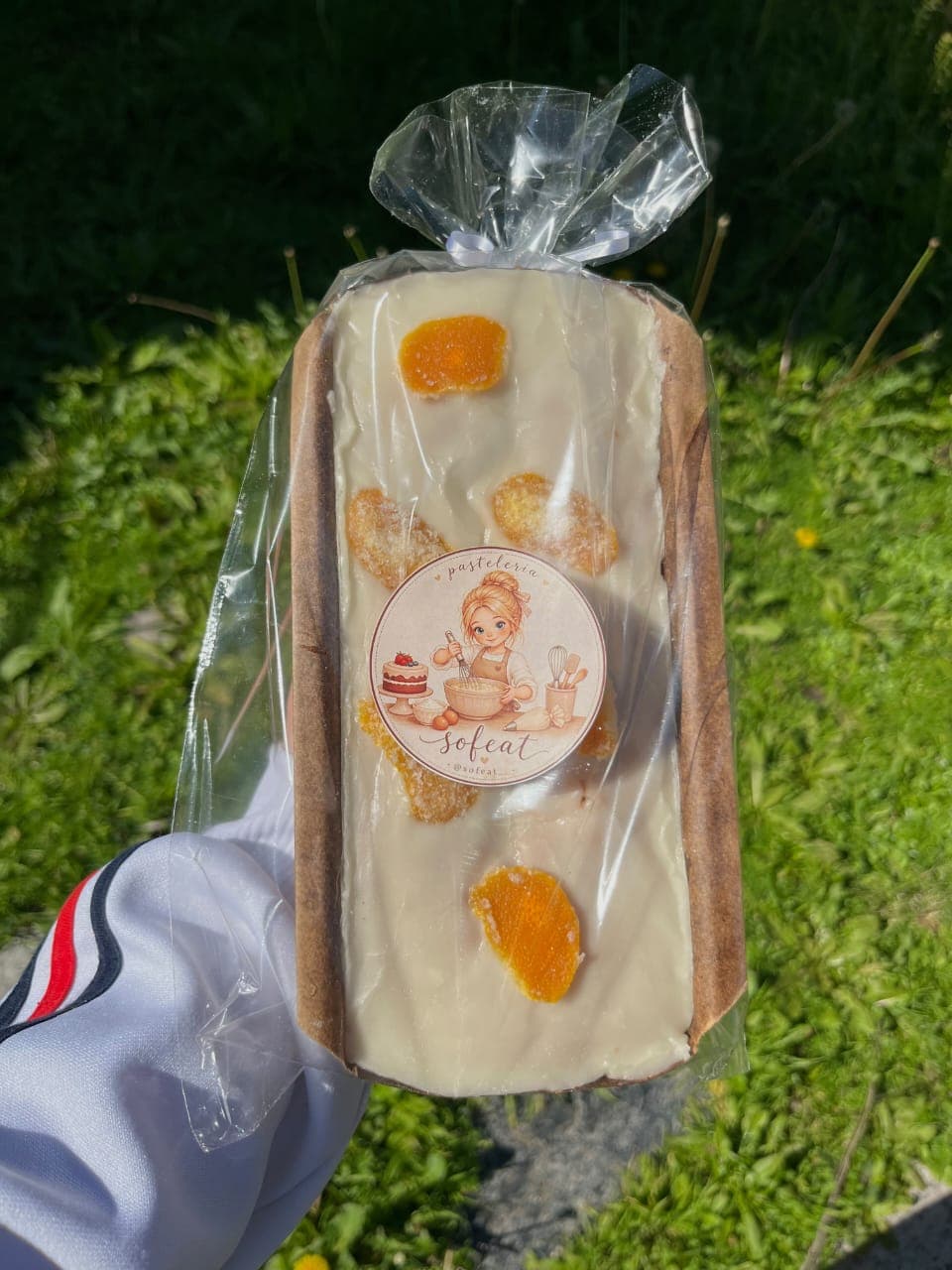 Budín de naranja glaseado